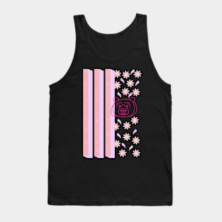 Pattern with the crimson bear Tank Top